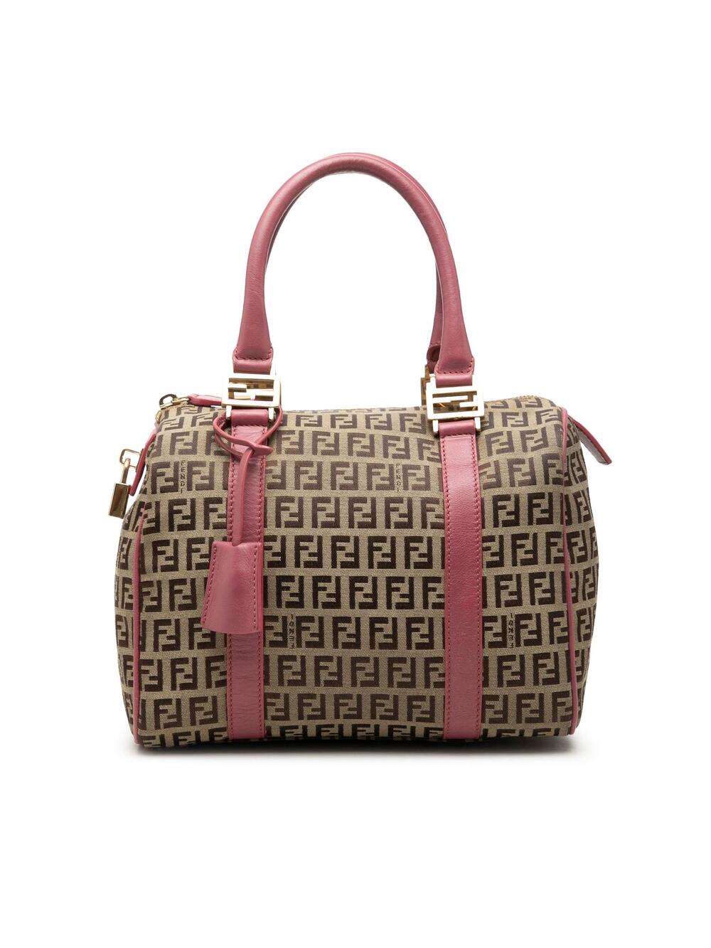 Fendi Zucchino Canvas Boston Bag Pre- #343433F71B